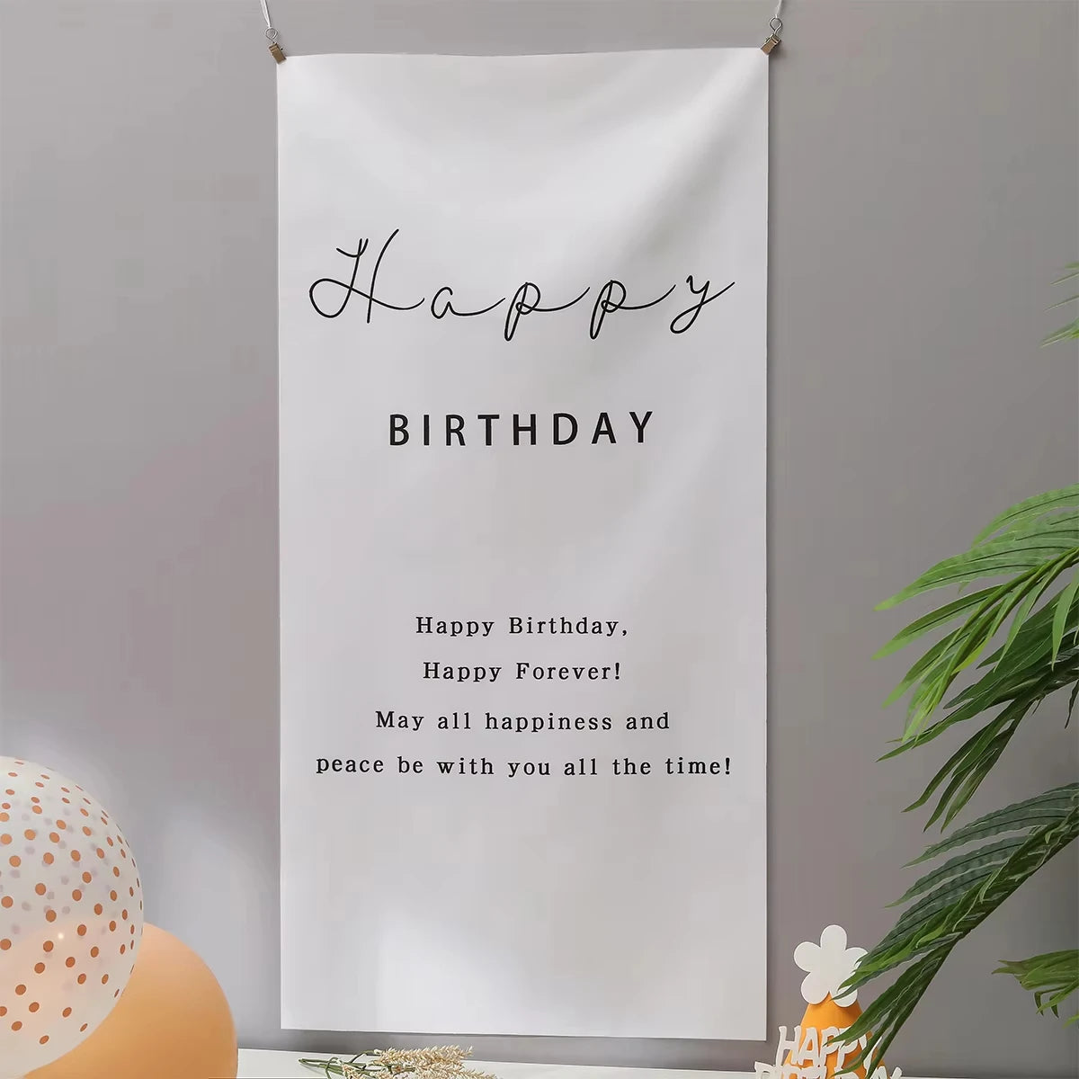 パーティー装飾 布製バースデー用 壁面バナー 誕生日会用 高品質
