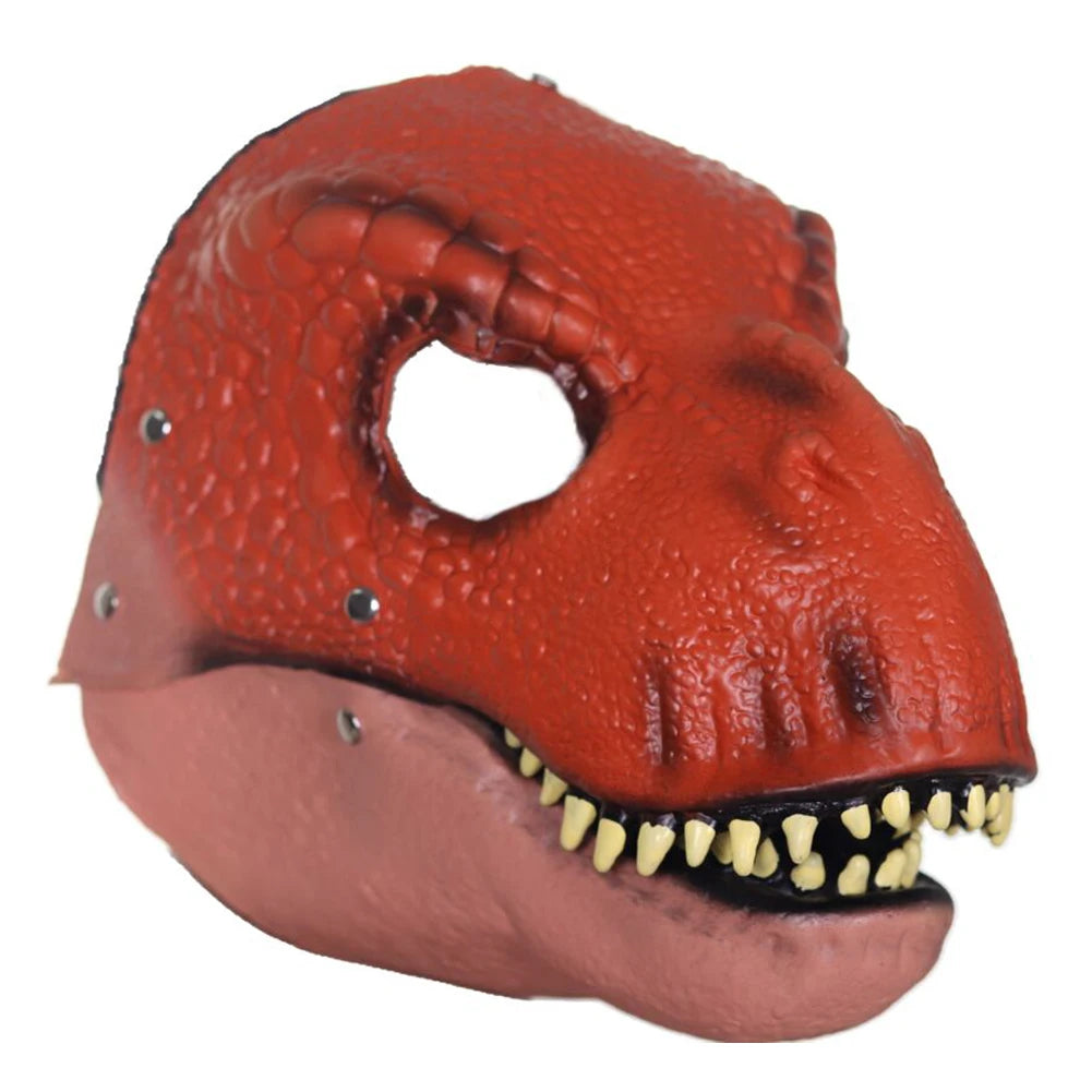 イベント・ハロウィングッズ|動く顎の恐竜マスク 天然ラテックス製