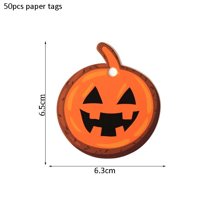 イベント・ハロウィングッズ|ハロウィン用ギフトタグ50枚セット