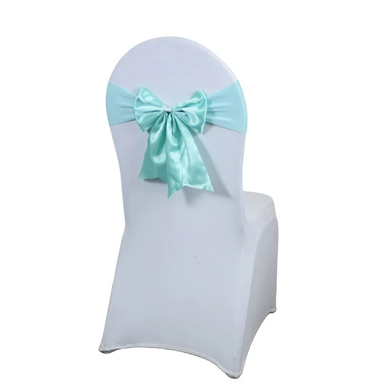 インテリア・パーティ装飾 | サテンリボン椅子カバーセット | 10/50/100個セット