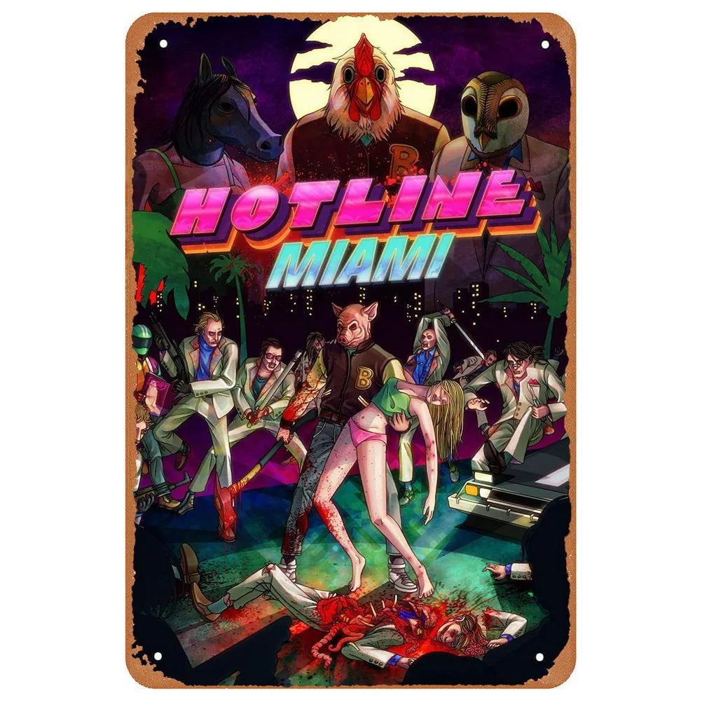 ヴィンテージ映画ブリキ看板 A