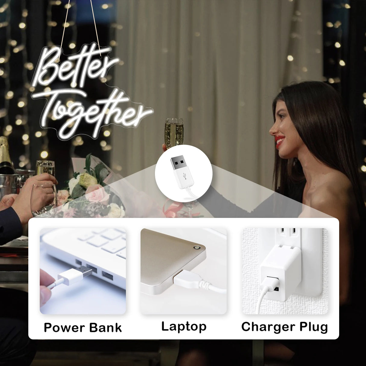 イベント・パーティ装飾 | ネオンサイン LEDライトボード | W42×H33.5㎝