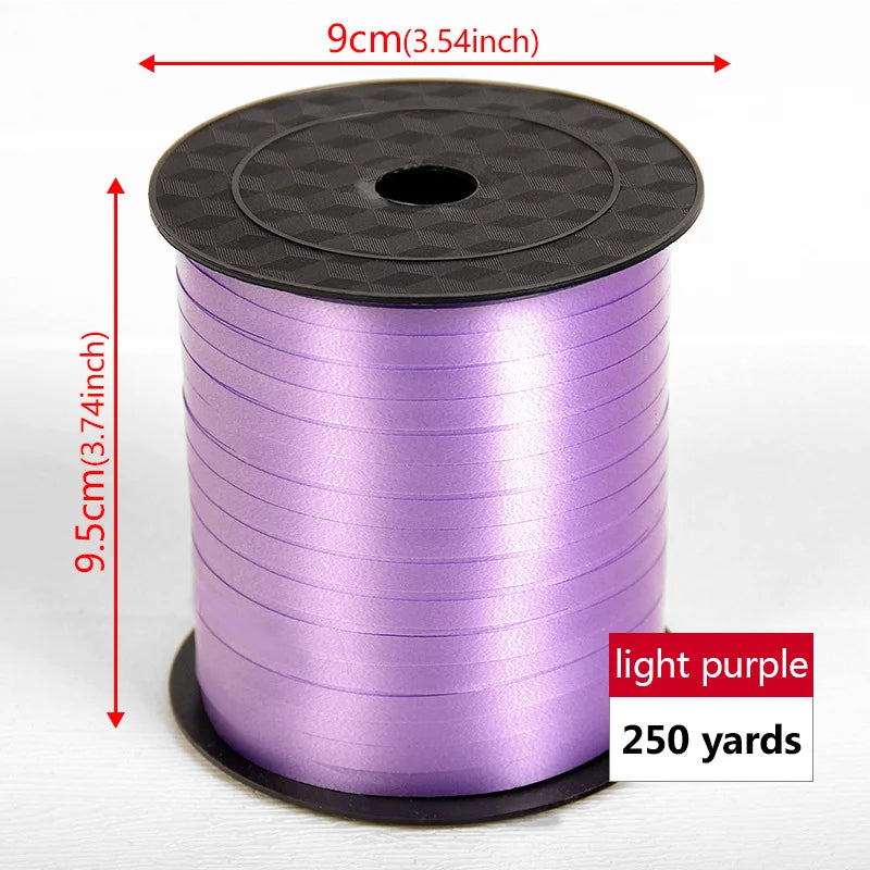 イベント・バルーン装飾 | マルチカラー クラフト用リボン| 230m巻