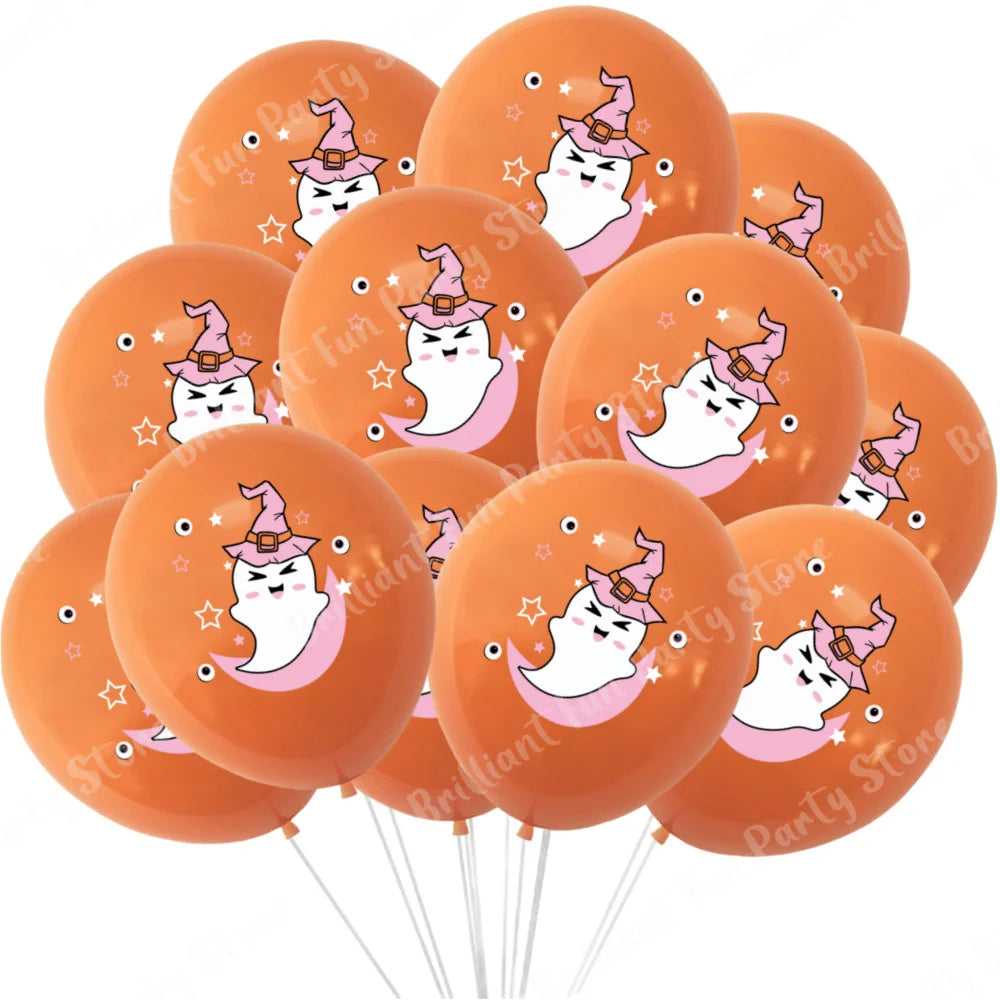 イベント・ハロウィン装飾|ハロウィン柄バルーンセット(12個)