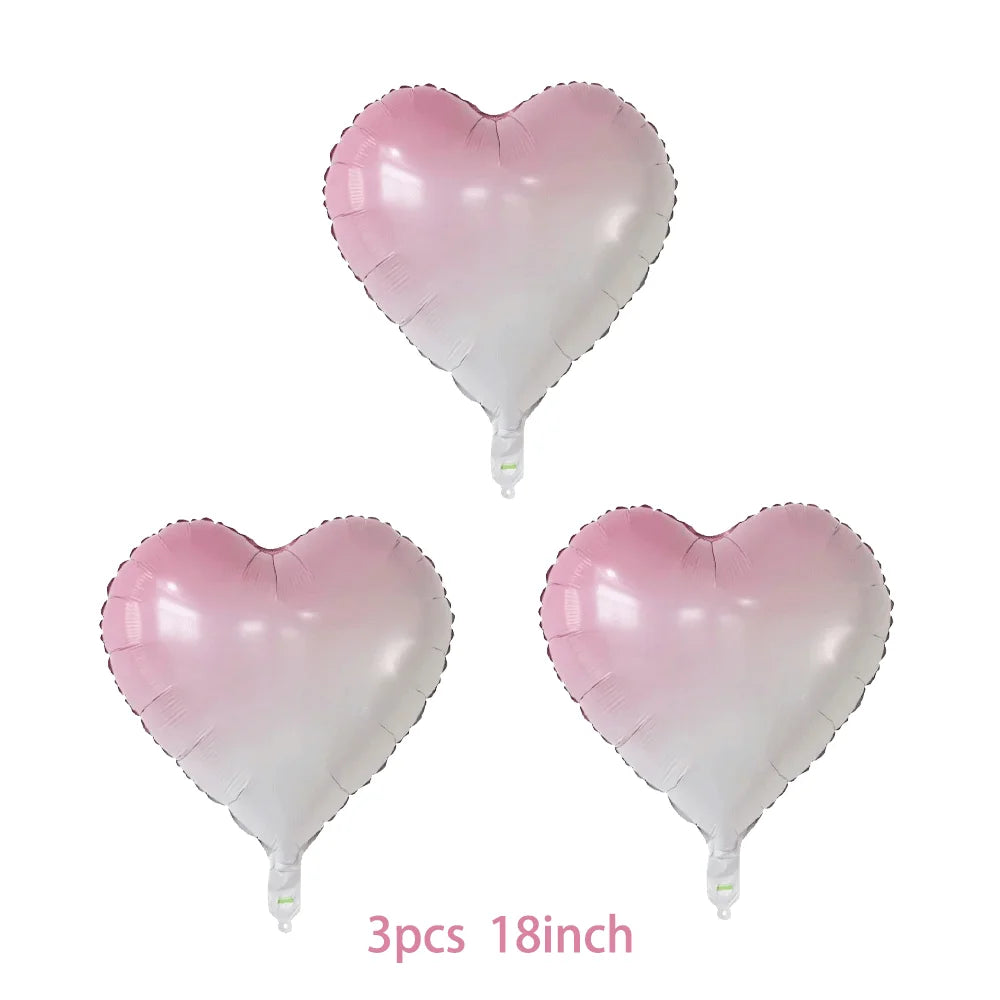 バルーン装飾 数字・バタフライなどレインボーカラーバルーン 誕生日用