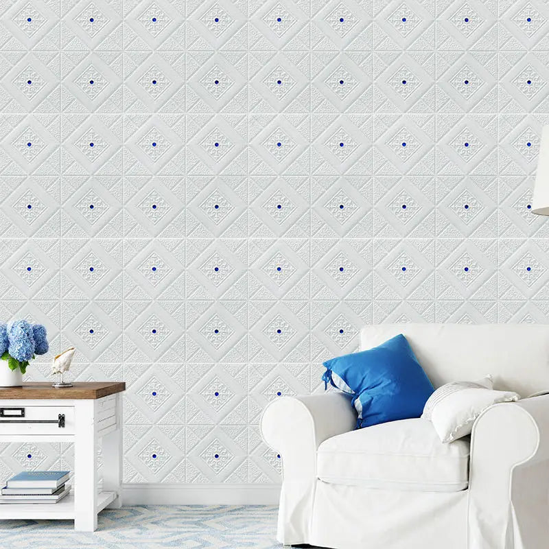 DIY用 3Dアンティーク調タイル風ステッカー 70x70cm 5pcs/10pcs 防水性