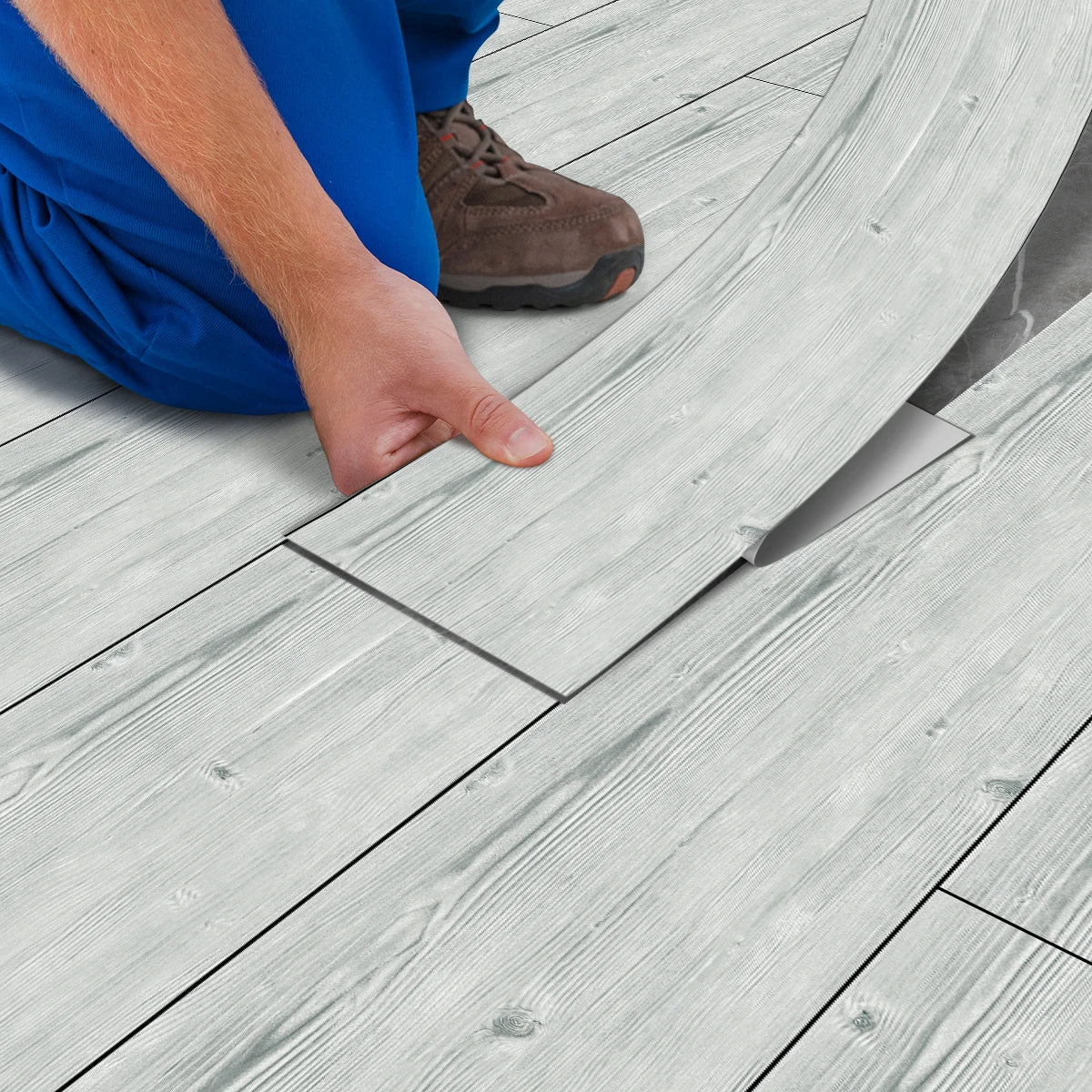 DIY用 ヴィンテージ風木目調 ステッカー 幅15㎝ x 90cm 5枚入