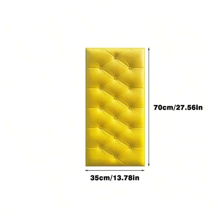 防音・衝突防止対策!キュートなクッション型風 ステッカー 35×70㎝ 厚さ7mm