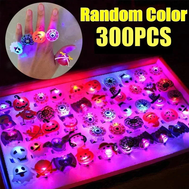 ハロウィンLEDグローリング 光るフィンガーリング