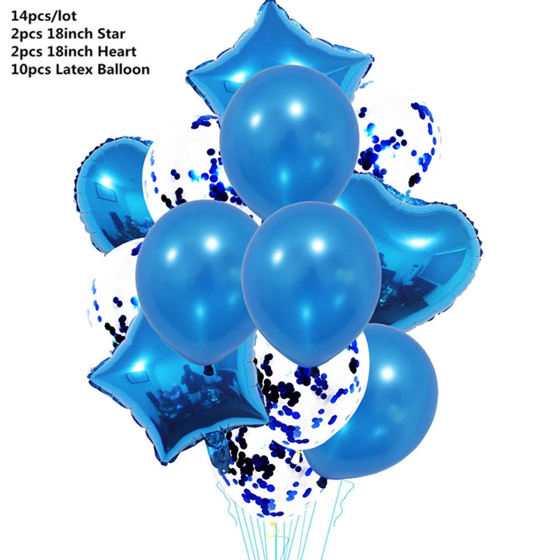 イベント・バルーン装飾 | メタリックカラーバルーンセット|14個