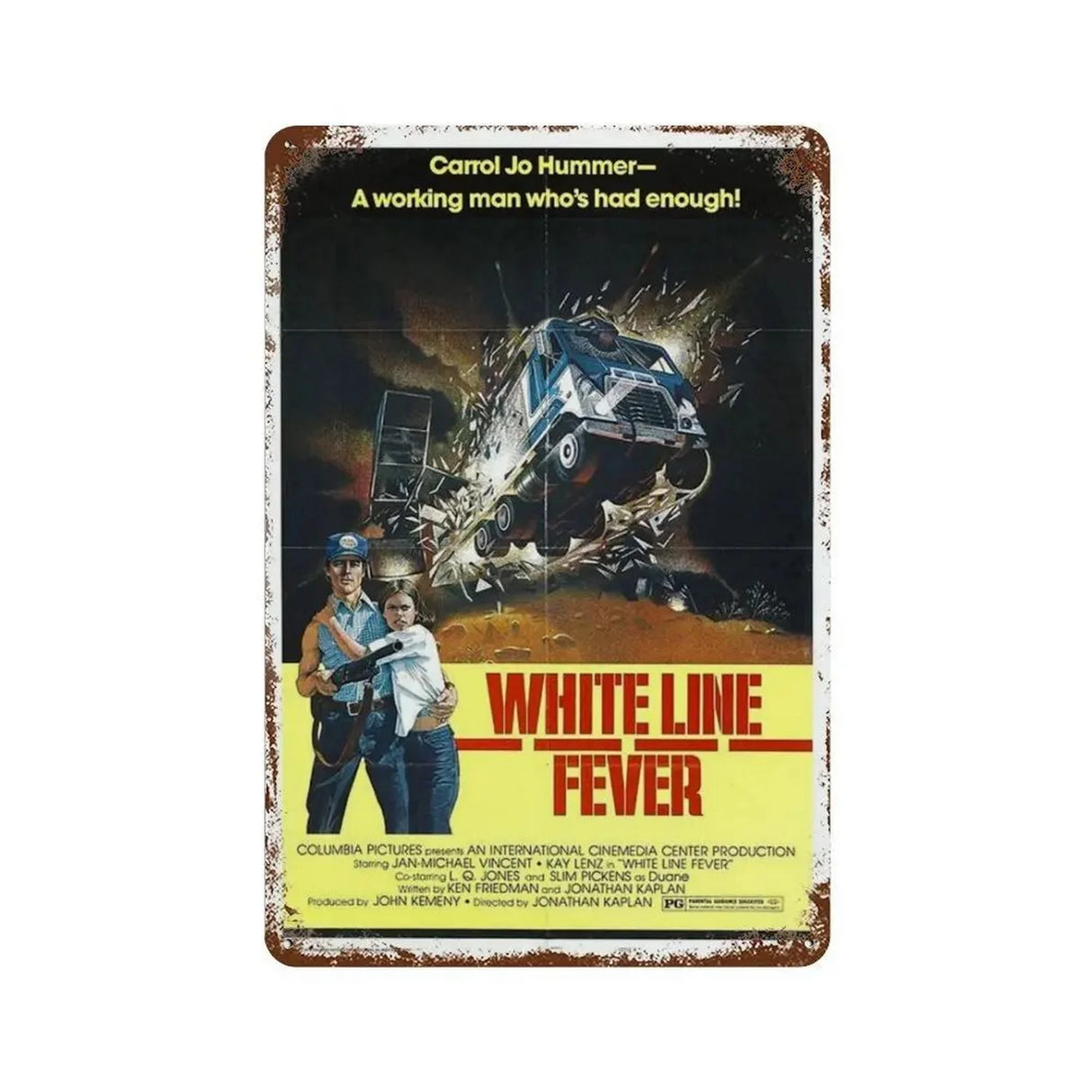 ヴィンテージ映画ブリキ看板 B