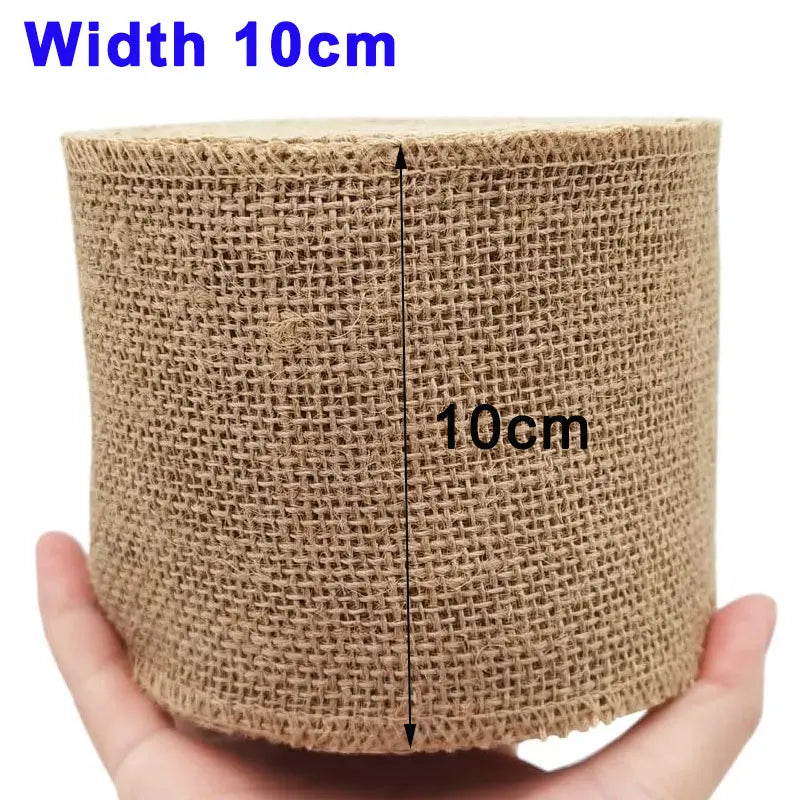 インテリア・パーティ装飾 | 天然麻素材リボン | 1m/2m/5m/10m巻