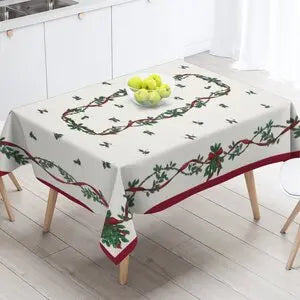 クリスマステーブルクロス|雪だるま柄 防水テーブルクロス