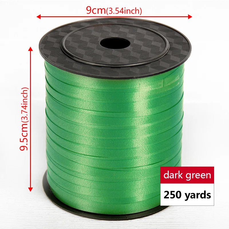 イベント・バルーン装飾 | マルチカラー クラフト用リボン| 230m巻