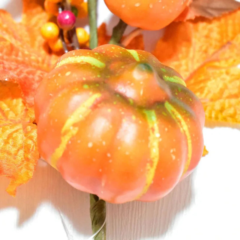 イベント・ハロウィングッズ|秋のフェイクメープルとカボチャ装飾枝
