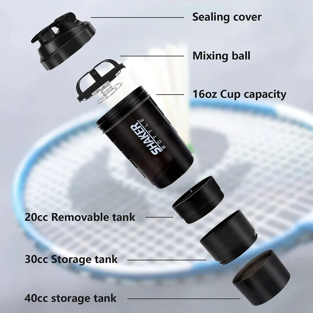 |イベント・ノベルティ用品 | 3層構造プロテインシェイカーボトル |500ml