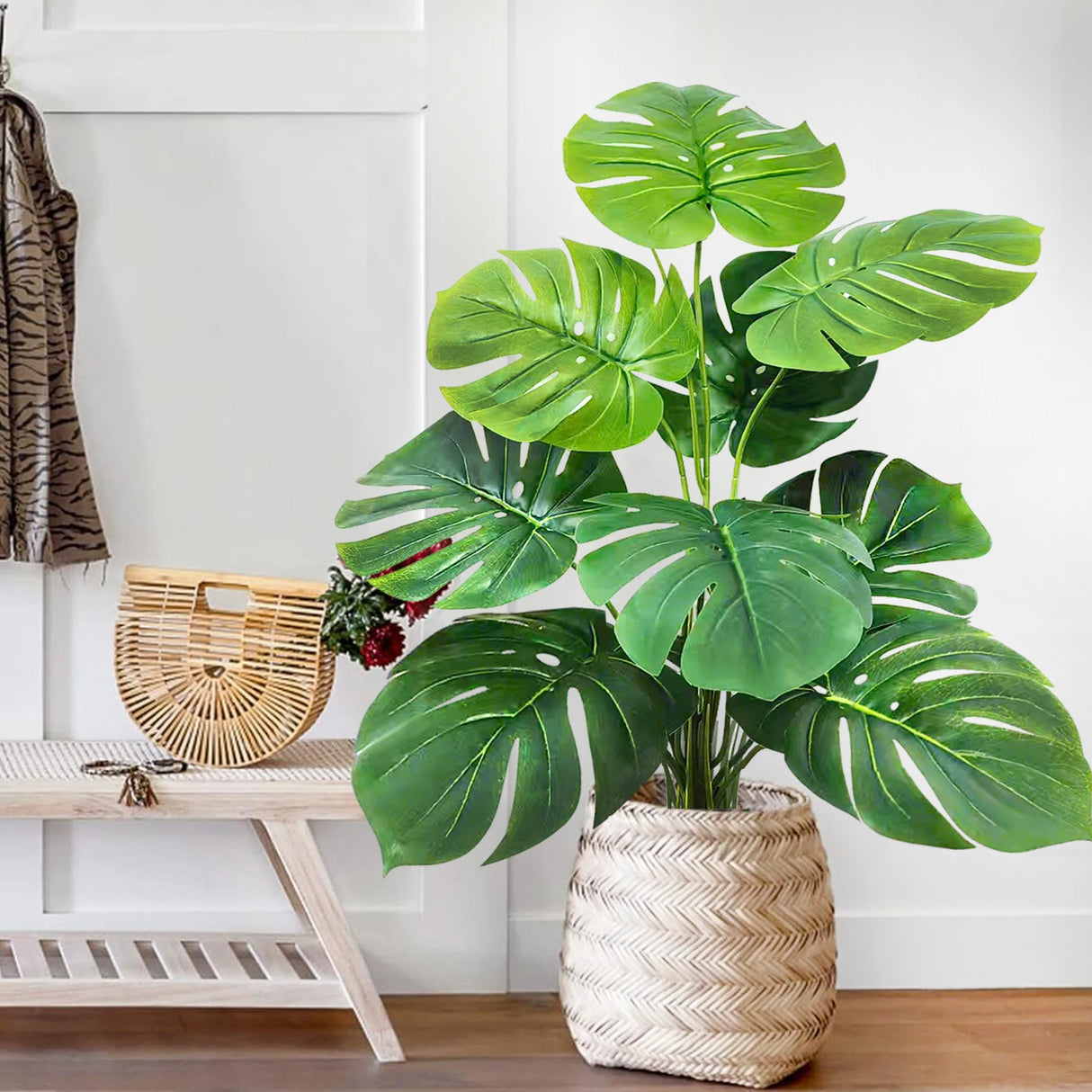 60~103cm・40.55インチ・人工モンステラ・ポトス