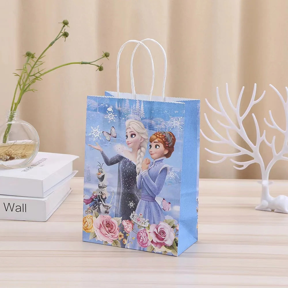 |ノベルティ用品 | アナ雪プリンセス柄ギフトバッグセット| 12x21x7cm