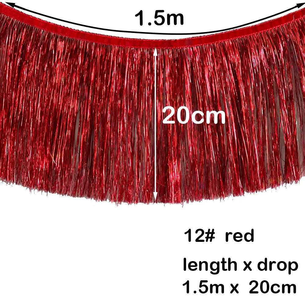 パーティー・インテリア装飾 誕生日用バナー フリンジガーランド 壁面装飾