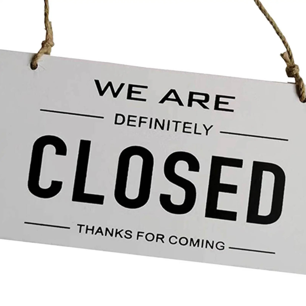 【カフェ風インテリア】木製両面リバーシブル吊り下げ看板(OPEN/CLOSED)