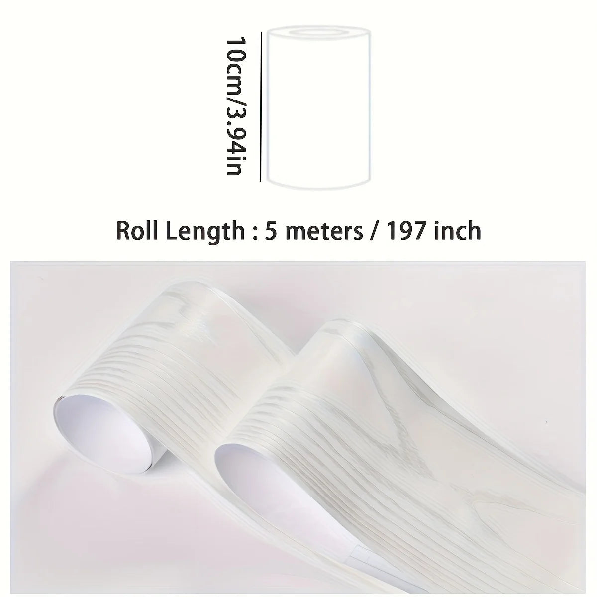 壁面装飾 幅木風 木目調粘着ボーダーシート 幅10㎝×500㎝ 高品質