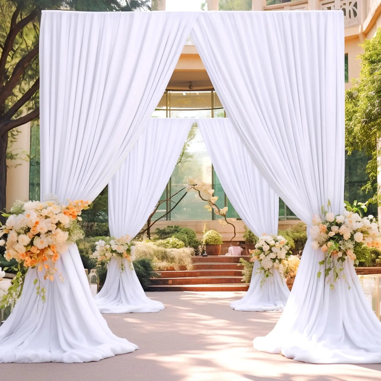 シワ防止背景幕ドレープ 5×20フィート