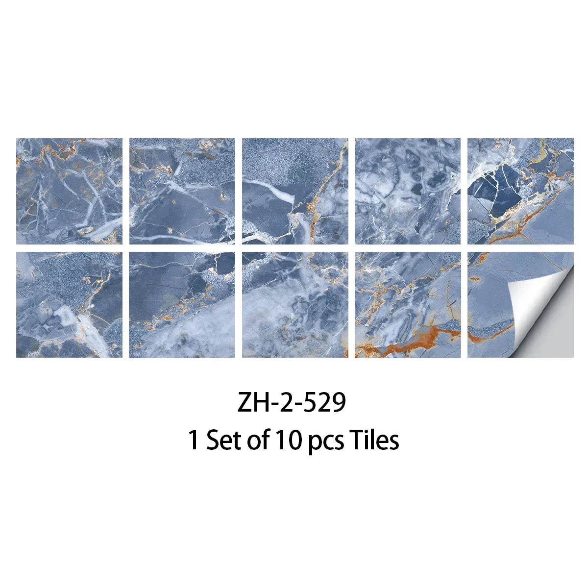 DIYフロアシート 大理石タイル風 ステッカー 10枚入/20枚入 豪華