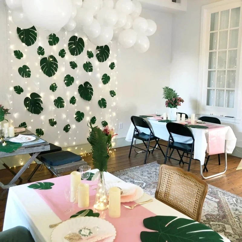 フェイクリーフデコ ゴールド/グリーン