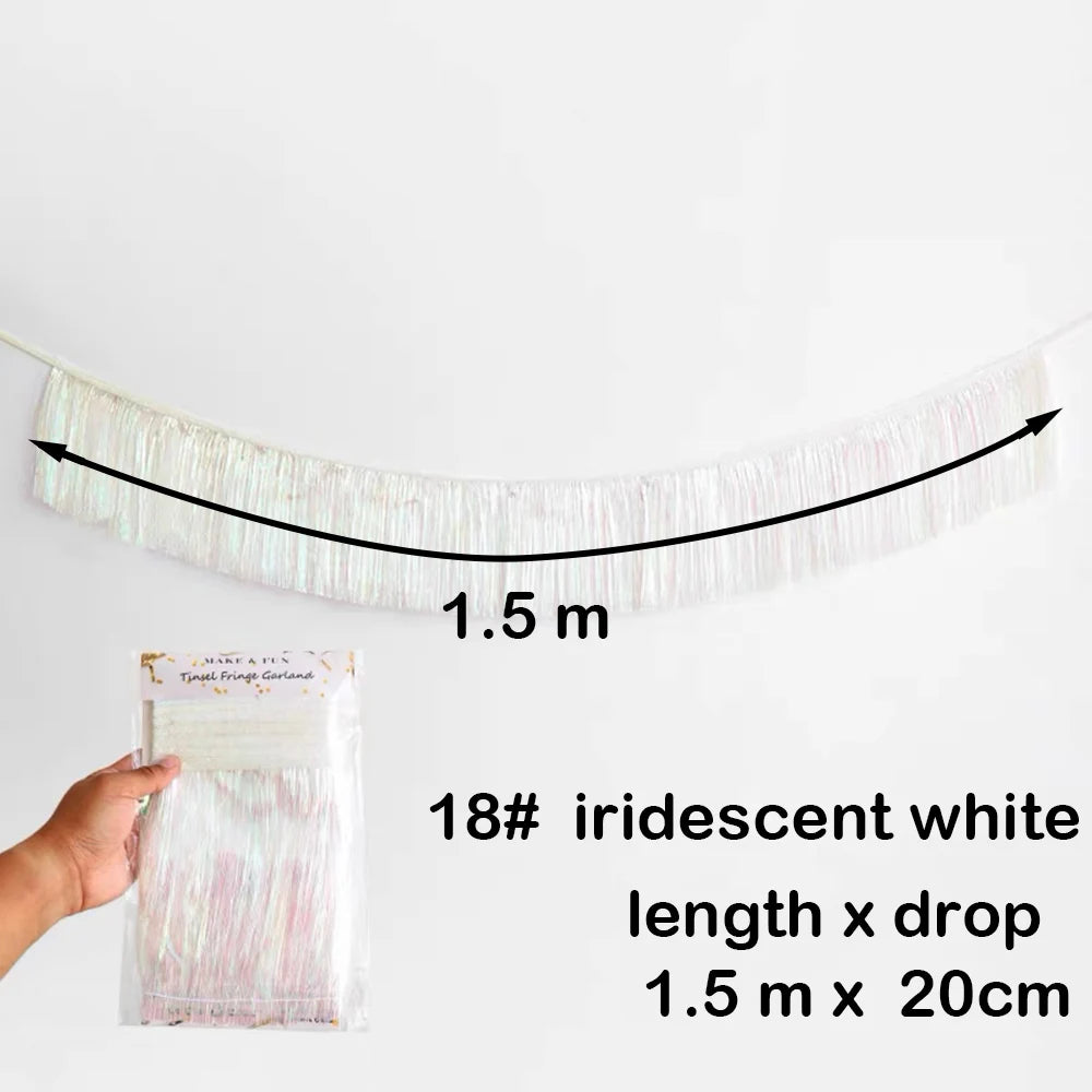 パーティー・インテリア装飾 誕生日用バナー フリンジガーランド 壁面装飾