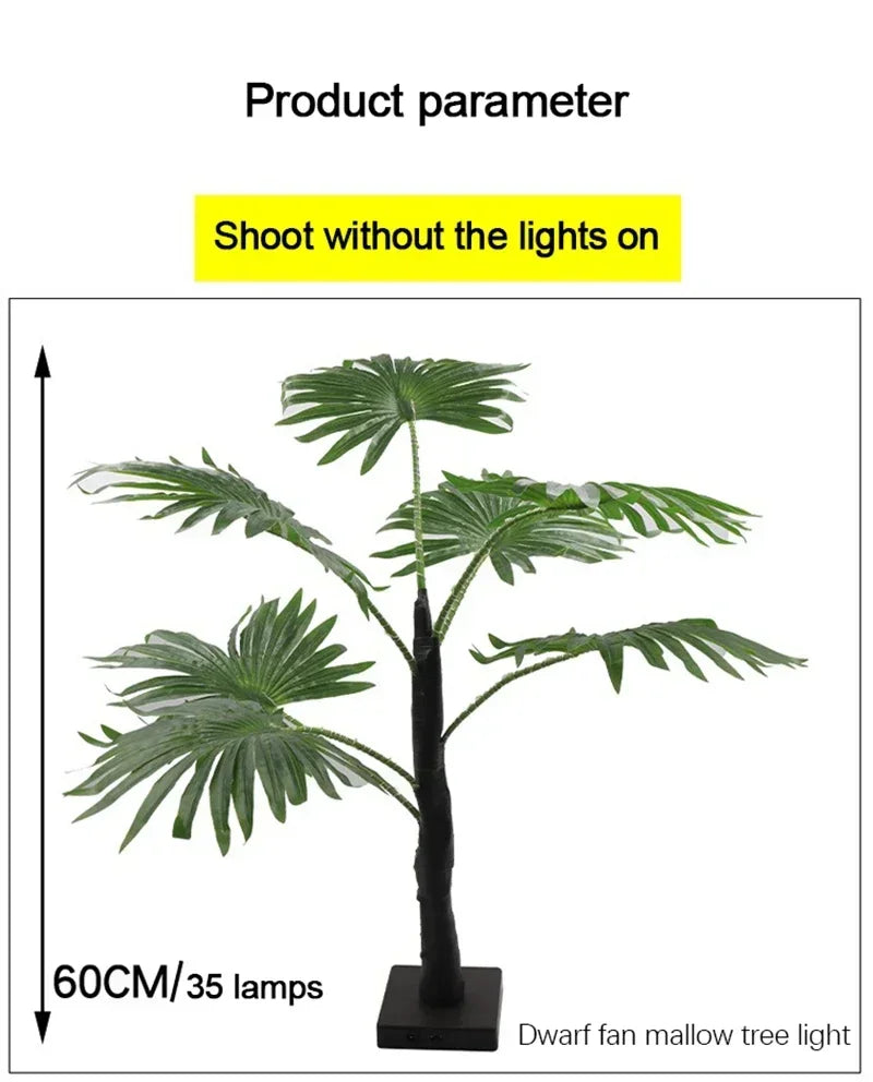 モチーフライト|イベント・パーティー装飾|LEDヤシの木型デスクライト