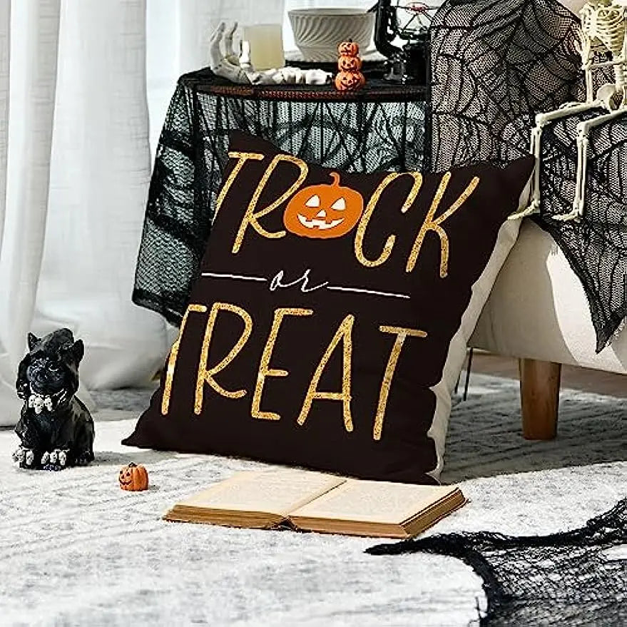 イベント・ハロウィングッズ|リネンスクエアクッションカバー