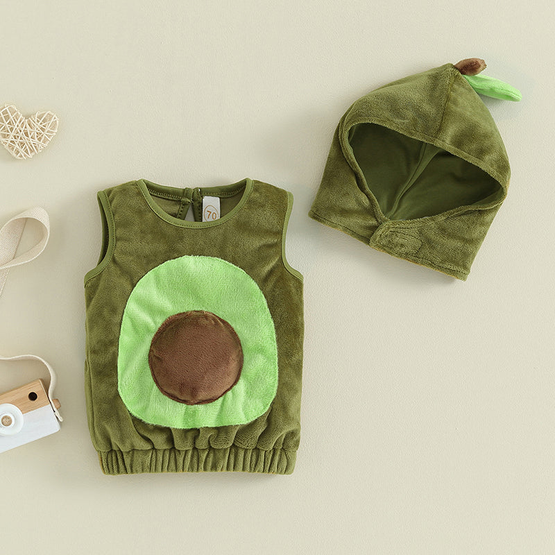 イベント・ハロウィングッズ|アボカドふわふわコスチュームセット(12〜18ヶ月)