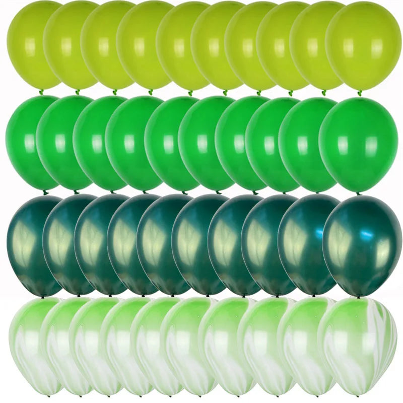 レトロダークグリーンバルーン40個セット
