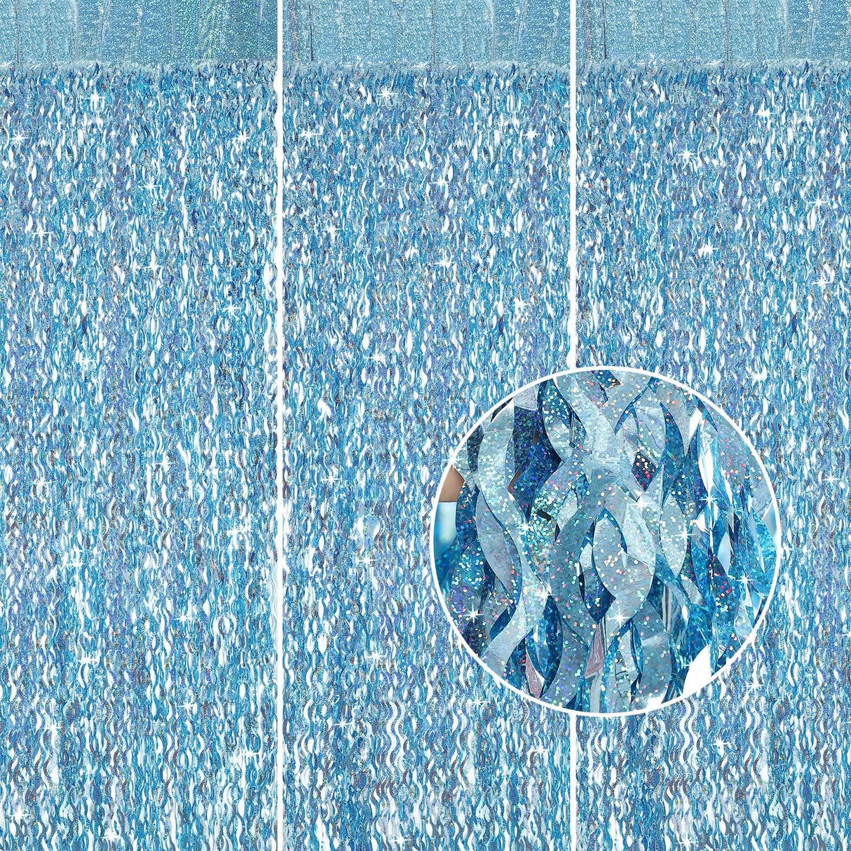 パーティー・インテリア用装飾 波形カーテン 壁面装飾 キラキラ光る