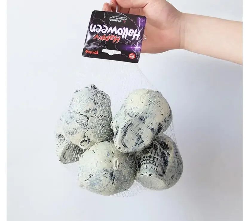 イベント・ハロウィングッズ|6個セット 頭蓋骨デコレーション