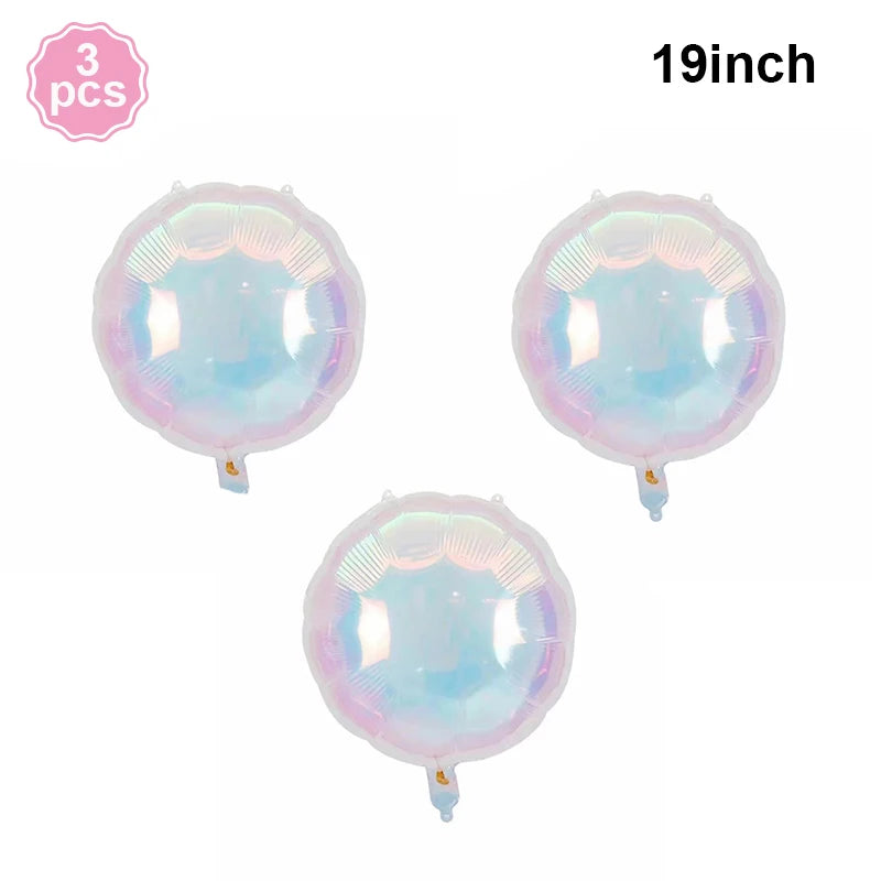 【イベント用装飾】スター&ハートバルーン(オーロラカラー)