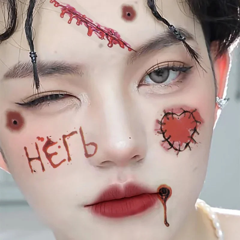 イベント・ハロウィングッズ|ハロウィン用防水タトゥーステッカー(30枚セット)