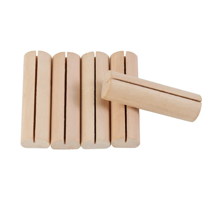 イベント・結婚式装飾|木製プレースカードホルダー 5/10個セット