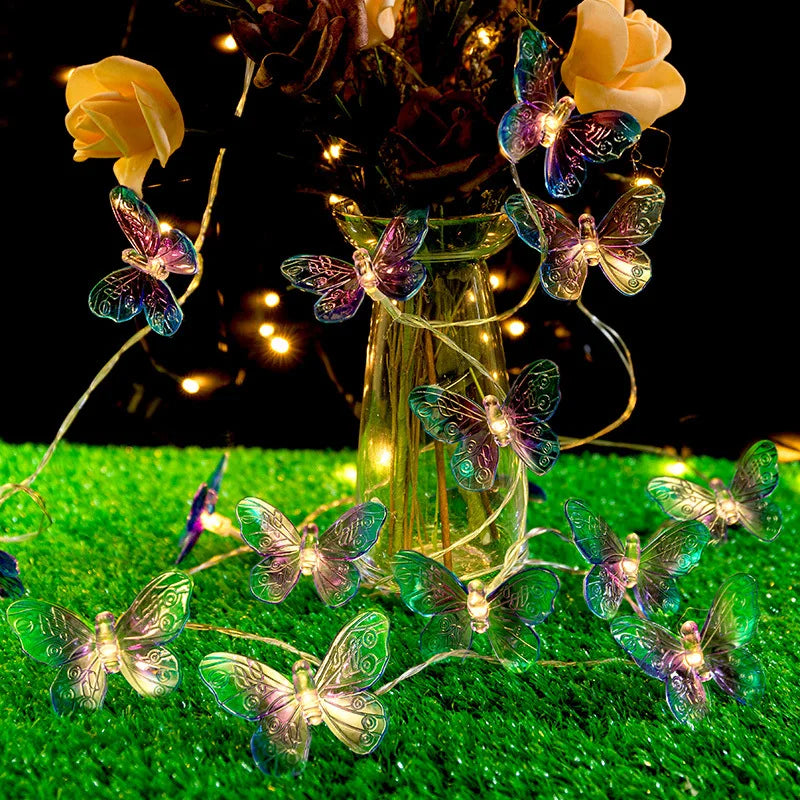 パーティー・インテリア用装飾 バタフライLEDライト 蝶モチーフ 華やか