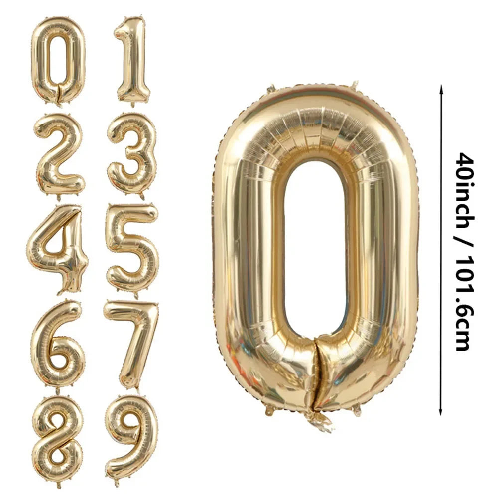 40インチ 大型デジタル数字バルーン(ナンバーバルーン)