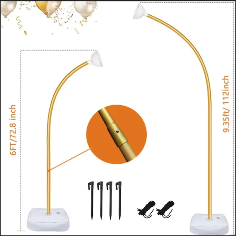 イベント・バルーン装飾|高さ調整可 バルーンアーチスタンド