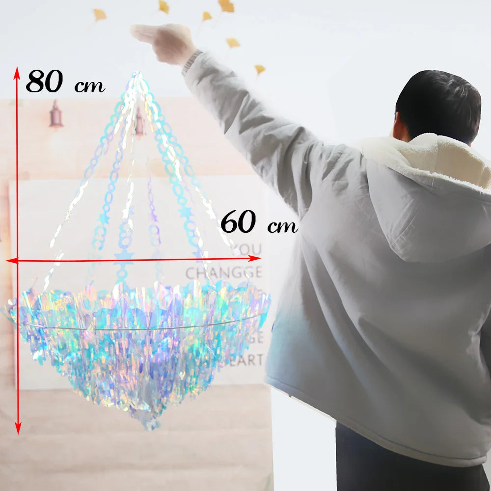 オーロラカラー天井飾り吊り下げセット・パーティー・イベント用デコレーションアイテム