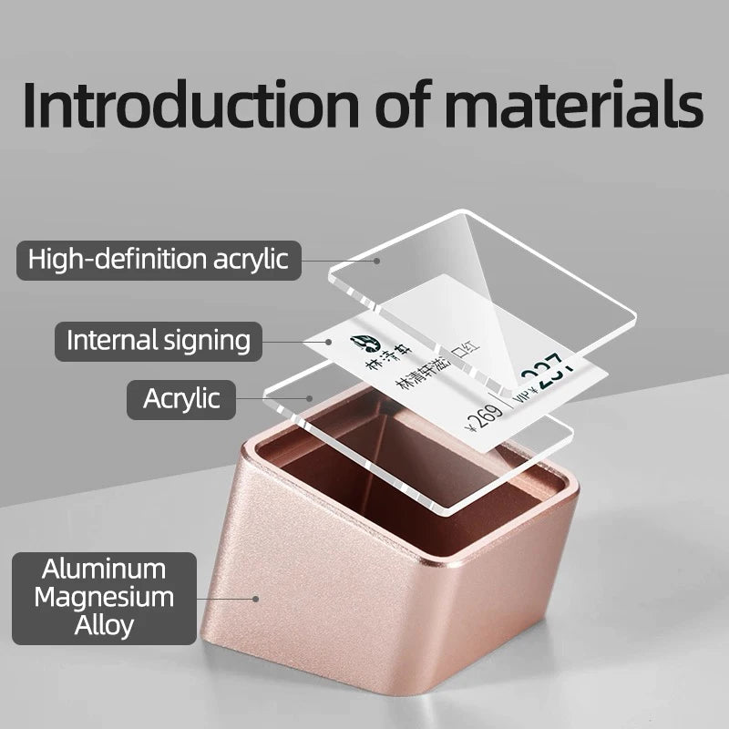 金属製アクリル値札 小型看板 卓上価格表示
