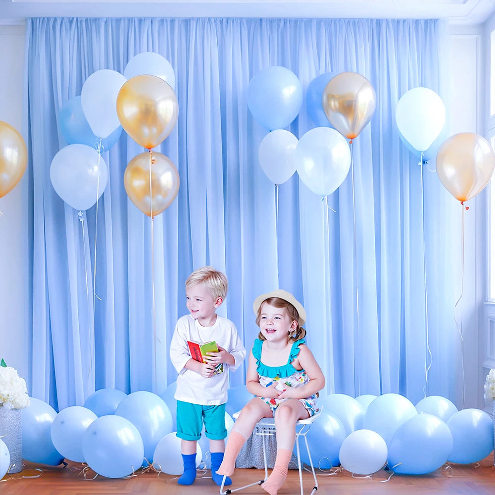 パーティー・インテリア装飾 ソフトチュール素材カーテン 結婚式・誕生日用