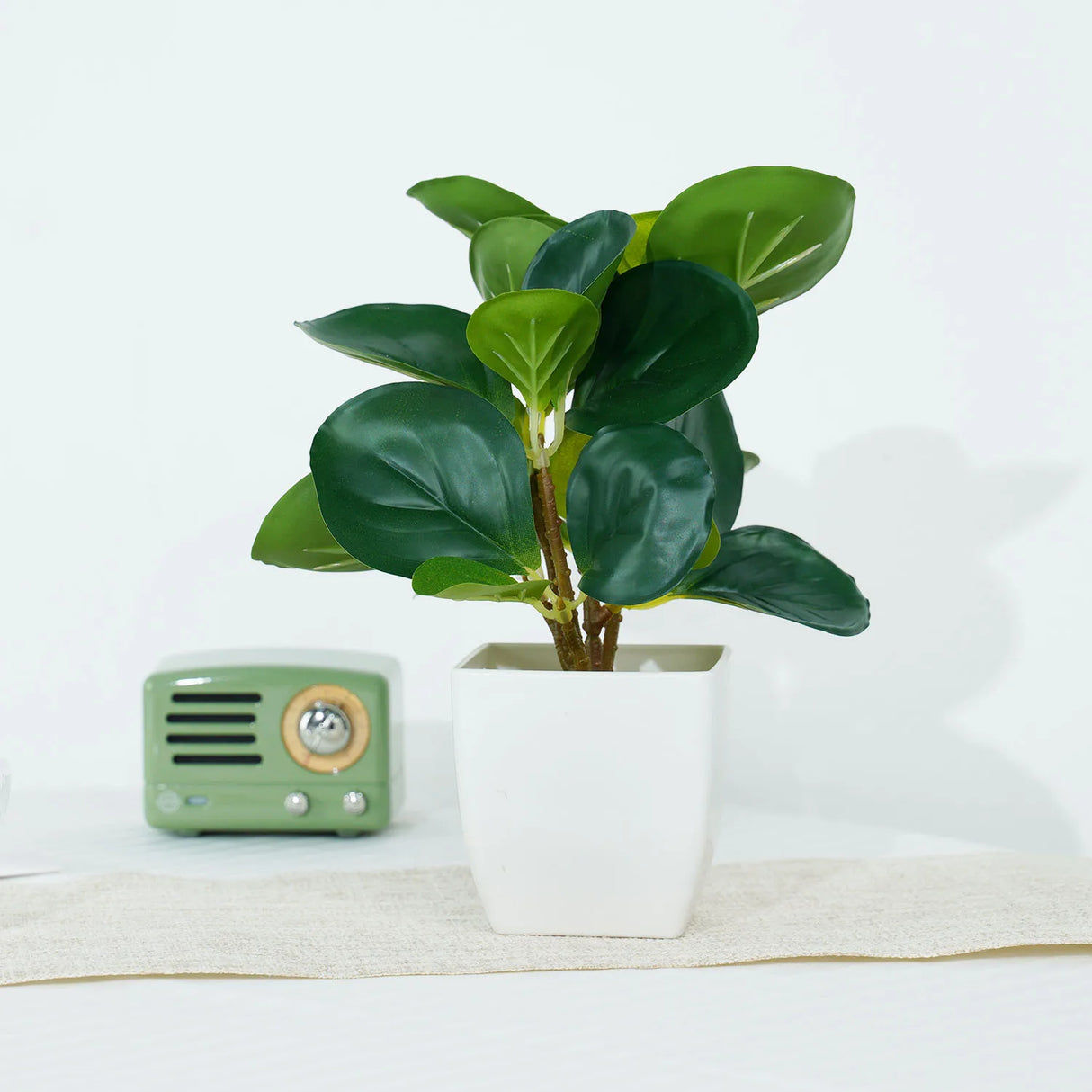 フェイクグリーン 盆栽 鉢植え装飾|人工観葉植物 ミニテーブルプランター インテリア オフィス ホテル用