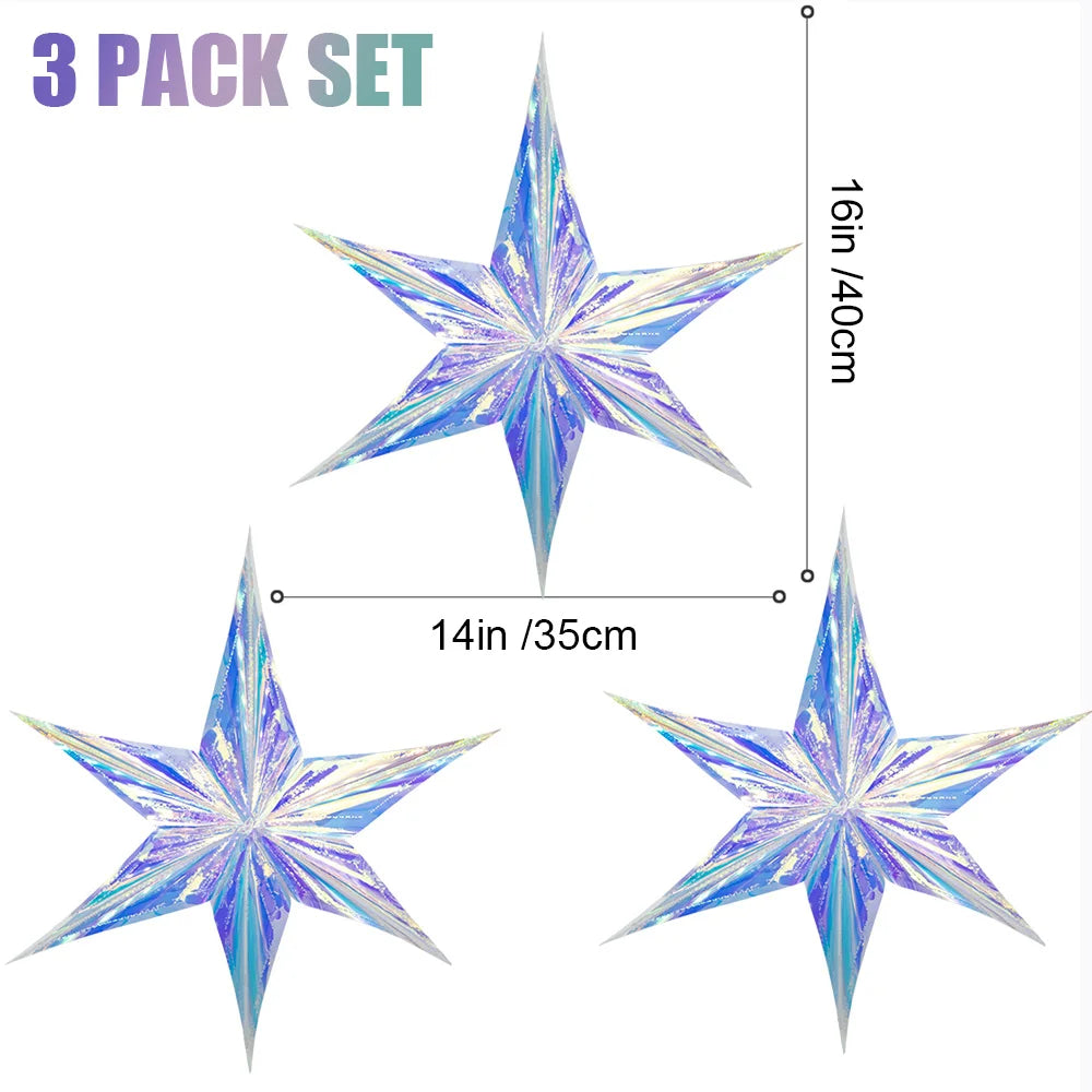 オーロラカラー天井飾り吊り下げセット・パーティー・イベント用デコレーションアイテム