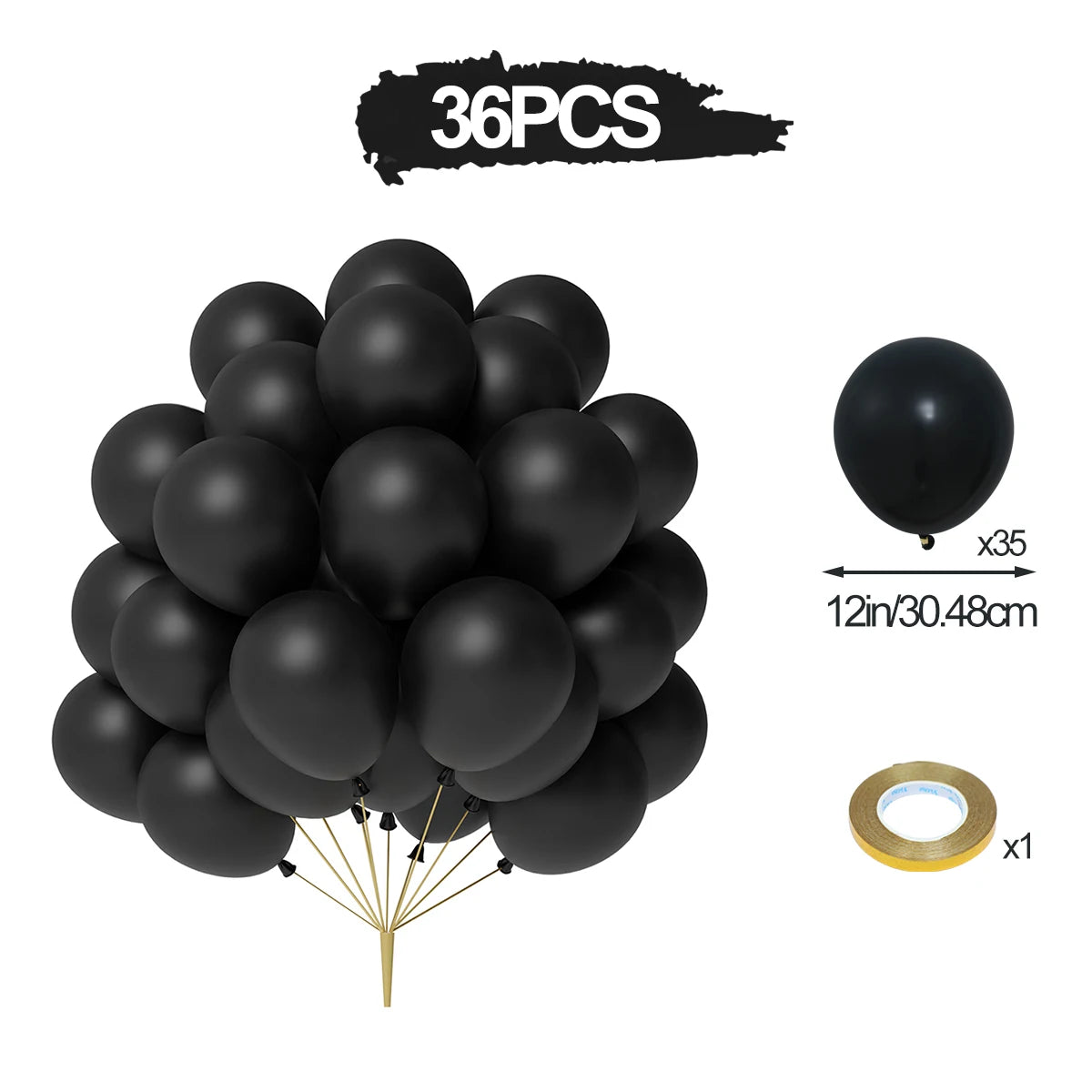 イベント・クリスマス装飾|ゴールドコンフェッティ&メタリックバルーンセット