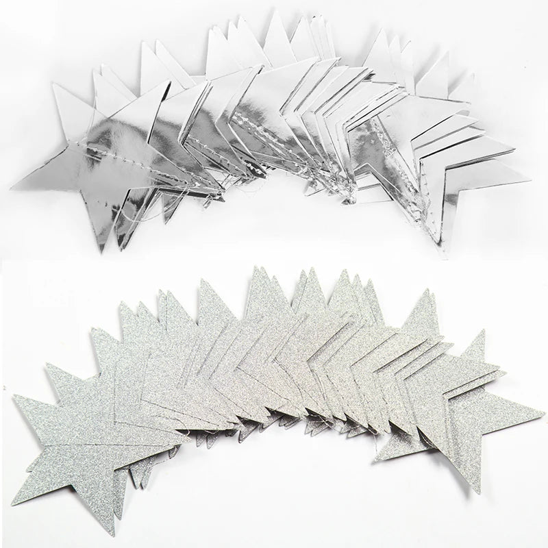 イベント・クリスマス装飾|シルバースター3Dガーランドデコレーション