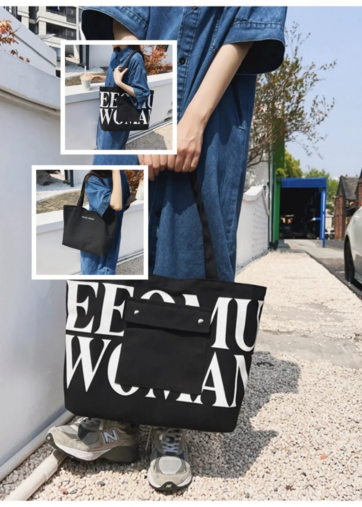 |イベント・ノベルティ用品 | 大容量キャンバスショルダーバッグ | W46×H31×D12㎝