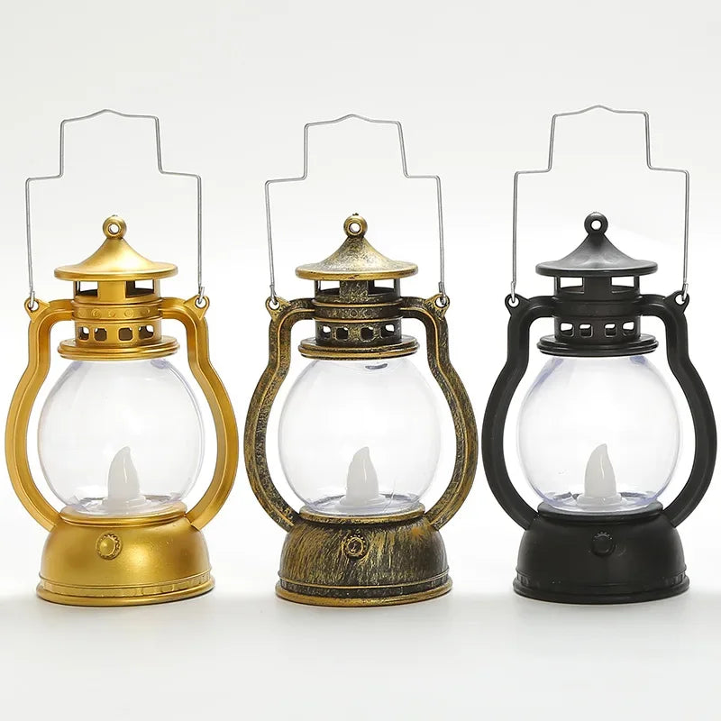 イベント・ハロウィングッズ|ヴィンテージ調LEDランタン(12.6c)